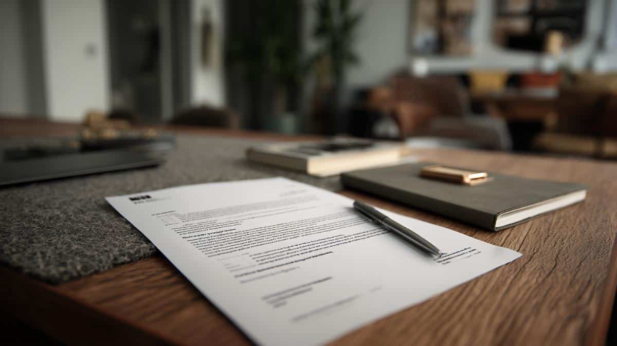Modèle de lettre de motivation ASSC posé sur une table